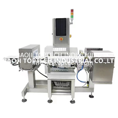 China High speed combined metal detection and checkweigher machine for metal detection and weight sorting process supplier
