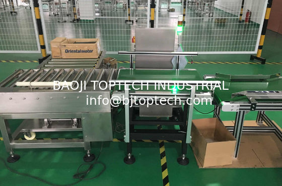 Auto Conveyor Check Weigher Machine for Heavy Weight 10- 20kgs products weight  and reject process supplier