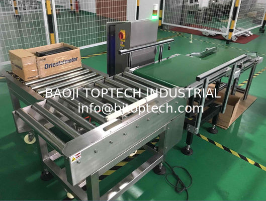 Auto Conveyor Check Weigher Machine for Heavy Weight 10- 20kgs products weight  and reject process supplier