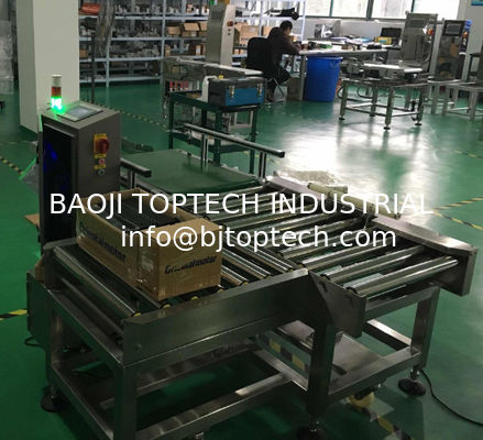 Auto Conveyor Check Weigher Machine for Heavy Weight 10- 20kgs products weight  and reject process supplier