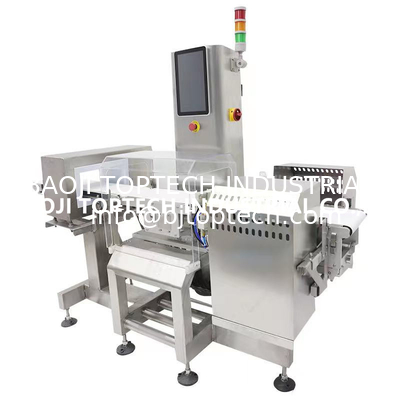 High speed combined metal detection and checkweigher machine for foods product inspection supplier